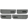 T1549235 1973-74 Chevrolet/GMC Suburban; Carpet Door Panel Inserts; w/Vents; w/ Cardboard Backing; 4-Piece; Loop; Gunmetal Gray - image 1