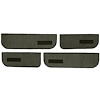 T1549238 1973-74 Chevrolet/GMC Suburban; Carpet Door Panel Inserts; w/Vents; w/ Cardboard Backing; 4-Piece; Loop; Dark Olive Gre - image 1