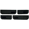 T1549401 1974-87 Chevrolet/GMC Crew Cab Truck; Carpet Door Panel Inserts; w/ Cardboard Backing; w/ Vents; 4-Piece; Cutpile; Blac - image 1