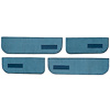 T1549403 1974-87 Chevrolet/GMC Crew Cab Truck; Carpet Door Panel Inserts; w/ Cardboard Backing; w/ Vents; 4-Piece; Cutpile; Blue - image 1