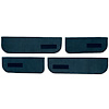 T1549412 1974-87 Chevrolet/GMC Crew Cab Truck; Carpet Door Panel Inserts; w/ Cardboard Backing; w/ Vents; 4-Piece; Cutpile; Dark - image 1