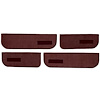 T1549415 1974-87 Chevrolet/GMC Crew Cab Truck; Carpet Door Panel Inserts; w/ Cardboard Backing; w/ Vents; 4-Piece; Cutpile; Maro - image 1
