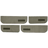 T1549444 1974-87 Chevrolet/GMC Crew Cab Truck; Carpet Door Panel Inserts; w/ Cardboard Backing; w/ Vents; 4-Piece; Cutpile; Sand - image 1