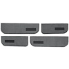 T1549447 1974-87 Chevrolet/GMC Crew Cab Truck; Carpet Door Panel Inserts; w/ Cardboard Backing; w/ Vents; 4-Piece; Cutpile; Dark - image 1