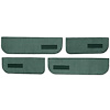 T1549450 1974-87 Chevrolet/GMC Crew Cab Truck; Carpet Door Panel Inserts; w/ Cardboard Backing; w/ Vents; 4-Piece; Cutpile; Ligh - image 1