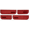 T1549454 1974-87 Chevrolet/GMC Crew Cab Truck; Carpet Door Panel Inserts; w/ Cardboard Backing; w/ Vents; 4-Piece; Cutpile; Dark - image 1