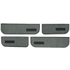 T1549456 1974-87 Chevrolet/GMC Crew Cab Truck; Carpet Door Panel Inserts; w/ Cardboard Backing; w/ Vents; 4-Piece; Cutpile; Dove - image 1