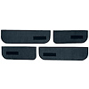 T1549465 1974-87 Chevrolet/GMC Crew Cab Truck; Carpet Door Panel Inserts; w/ Cardboard Backing; w/ Vents; 4-Piece; Cutpile; Midn - image 1