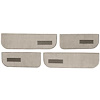 T1549468 1974-87 Chevrolet/GMC Crew Cab Truck; Carpet Door Panel Inserts; w/ Cardboard Backing; w/ Vents; 4-Piece; Cutpile; Silv - image 1
