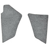 T1551625 1988-99 Chevrolet/GMC Truck; Carpet Kick Panel Inserts; w/o Cardboard Backing; Cutpile; Medium Gray - image 1