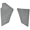 T1551683 1988-99 Chevrolet/GMC Truck; Carpet Kick Panel Inserts; w/o Cardboard Backing; Cutpile; Medium Gray / Pewter - image 1