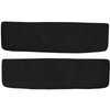 T1552301 1955-59 Chevrolet/GMC Truck; Carpet Door Panel Inserts; w/o Cardboard Backing; 2-Piece; Loop; Black - image 2
