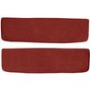 T1552302 1955-59 Chevrolet/GMC Truck; Carpet Door Panel Inserts; w/o Cardboard Backing; 2-Piece; Loop; Red - image 2