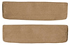 T1552317 1955-59 Chevrolet/GMC Truck; Carpet Door Panel Inserts; w/o Cardboard Backing; 2-Piece; Loop; Medium Saddle - image 1