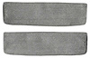 T1552335 1955-59 Chevrolet/GMC Truck; Carpet Door Panel Inserts; w/o Cardboard Backing; 2-Piece; Loop; Gunmetal Gray - image 1