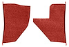 T1552402 1955-59 Chevrolet/GMC Truck; Carpet Kick Panel Inserts; w/o Cardboard Backing; Loop; Red - image 1