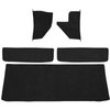 T1552501 1955-59 Chevrolet/GMC Truck; Carpet Accessory Kit; w/ Rear Cab Wall, Door & Kick Panels; Loop; Black - image 2