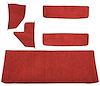 T1552502 1955-59 Chevrolet/GMC Truck; Carpet Accessory Kit; w/ Rear Cab Wall, Door & Kick Panels; Loop; Red - image 1