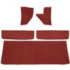 T1552502 1955-59 Chevrolet/GMC Truck; Carpet Accessory Kit; w/ Rear Cab Wall, Door & Kick Panels; Loop; Red - image 2