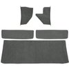T1552535 1955-59 Chevrolet/GMC Truck; Carpet Accessory Kit; w/ Rear Cab Wall, Door & Kick Panels; Loop; Gunmetal Gray - image 2