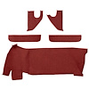 T1558002 1967-72 Chevrolet/GMC Truck; Carpet Accessory Kit; w/ Gas Tank, Door & Kick Panels; Loop; Red - image 1