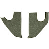 T1558614 1967-72 Chevrolet/GMC Truck; Carpet Kick Panel Inserts; w/ Cardboard Backing; Loop; Moss Green - image 1