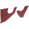 T1558615 1967-72 Chevrolet/GMC Truck; Carpet Kick Panel Inserts; w/ Cardboard Backing; Loop; Maroon - image 2