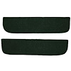 T1558713 1967-72 Chevrolet/GMC Truck; Carpet Door Panel Inserts; w/ Cardboard Backing; 2-Piece; Loop; Dark Green - image 1
