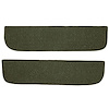 T1558714 1967-72 Chevrolet/GMC Truck; Carpet Door Panel Inserts; w/ Cardboard Backing; 2-Piece; Loop; Moss Green - image 1