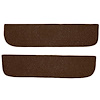 T1558718 1967-72 Chevrolet/GMC Truck; Carpet Door Panel Inserts; w/ Cardboard Backing; 2-Piece; Loop; Dark Saddle - image 1