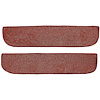 T1558902 1967-72 Chevrolet/GMC Truck; Carpet Door Panel Inserts; w/o Cardboard Backing; 2-Piece; Loop; Red - image 1
