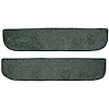 T1558913 1967-72 Chevrolet/GMC Truck; Carpet Door Panel Inserts; w/o Cardboard Backing; 2-Piece; Loop; Dark Green - image 1
