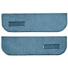 T1559803 1974-91 Blazer/Jimmy; Carpet Door Panel Inserts; w/ Cardboard Backing; w/ Vents; 2-Piece; Cutpile; Blue - image 1