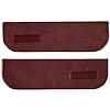 T1559815 1974-91 Blazer/Jimmy; Carpet Door Panel Inserts; w/ Cardboard Backing; w/ Vents; 2-Piece; Cutpile; Maroon - image 1