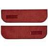 T1559821 1974-91 Blazer/Jimmy; Carpet Door Panel Inserts; w/ Cardboard Backing; w/ Vents; 2-Piece; Cutpile; Oxblood - image 1