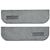 T1559825 1974-91 Blazer/Jimmy; Carpet Door Panel Inserts; w/ Cardboard Backing; w/ Vents; 2-Piece; Cutpile; Medium Gray - image 1
