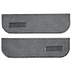 T1559847 1974-91 Blazer/Jimmy; Carpet Door Panel Inserts; w/ Cardboard Backing; w/ Vents; 2-Piece; Cutpile; Dark Gray - image 1