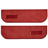 T1559854 1974-91 Blazer/Jimmy; Carpet Door Panel Inserts; w/ Cardboard Backing; w/ Vents; 2-Piece; Cutpile; Dark Red / Carmine - image 1