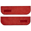 T1559877 1974-91 Blazer/Jimmy; Carpet Door Panel Inserts; w/ Cardboard Backing; w/ Vents; 2-Piece; Cutpile; Flame Red - image 1