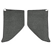 T1724435 1964-66 Chevrolet/GMC Truck; Carpet Kick Panel Inserts; w/o Cardboard Backing; Loop; Gunmetal Gray - image 1