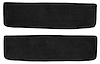 T1769101 1955-59 Chevrolet/GMC Truck; Carpet Door Panel Inserts; w/o Cardboard Backing; 2-Piece; Daytona; Black - image 1