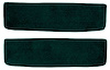 T1769113 1955-59 Chevrolet/GMC Truck; Carpet Door Panel Inserts; w/o Cardboard Backing; 2-Piece; Daytona; Dark Green - image 1