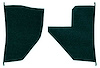 T1769213 1955-59 Chevrolet/GMC Truck; Carpet Kick Panel Inserts; w/o Cardboard Backing; Daytona; Dark Green - image 1