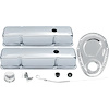 T3042 Chevrolet Engine Dress-Up Set; Small Block; Tall Valve Covers; With Timing Cover; Chrome - image 1