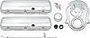 T3047 Chevrolet Engine Dress Up Set; Big Block; Low Profile Valve Covers; Timing Cover; Chrome
