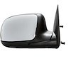 T307028 Manual Mirror; 1999-07 Chevrolet, GMC Truck, 2000-06 Suburban, Tahoe, Yukon, 2002-06 Avalanche, Escalade; Black and - image 1