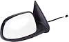 T307036 1999-2002 Silverado, Sierra, SUV; Power Remote Mirror; Non-Heat; Black with Chrome Cap; RH Passenger Side - image 1
