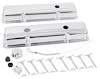 T3101 Chevrolet Engine Dress-Up Set, Small Block, Low Profile Valve Covers, T-Bolts, Oil Cap, Chrome - image 1