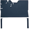 T3742341 1947-55 GM Pickup; Reg Cab; Die-Cut Vinyl Flooring Kit; w/Stock Seat Riser; Auto/3-Speed; Low Hump; 2WD; Medium Blue - image 1