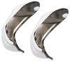 T5509 1955-58 Cameo, Suburban Carrier Pickup; Rear Chrome Bumper Guard Set; Pair - image 3